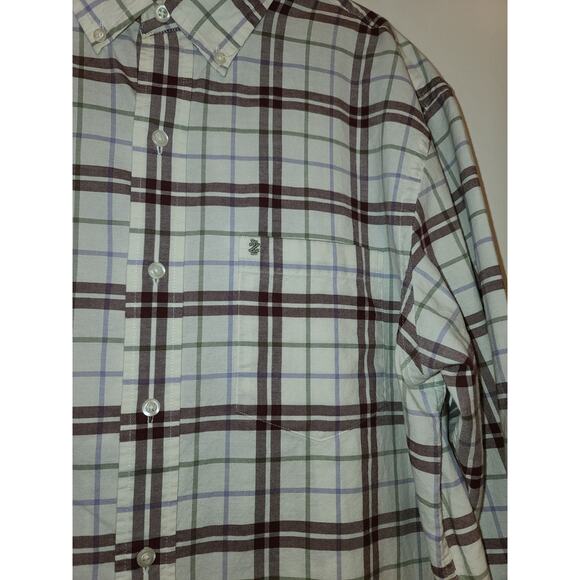 Izod saltwater long sleeve button down shirt - medium - Picture 3 of 5